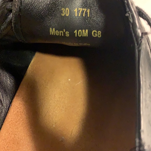 Trask black leather lace up low top sneakers tennis shoes men's size 10 casual - Picture 8 of 9